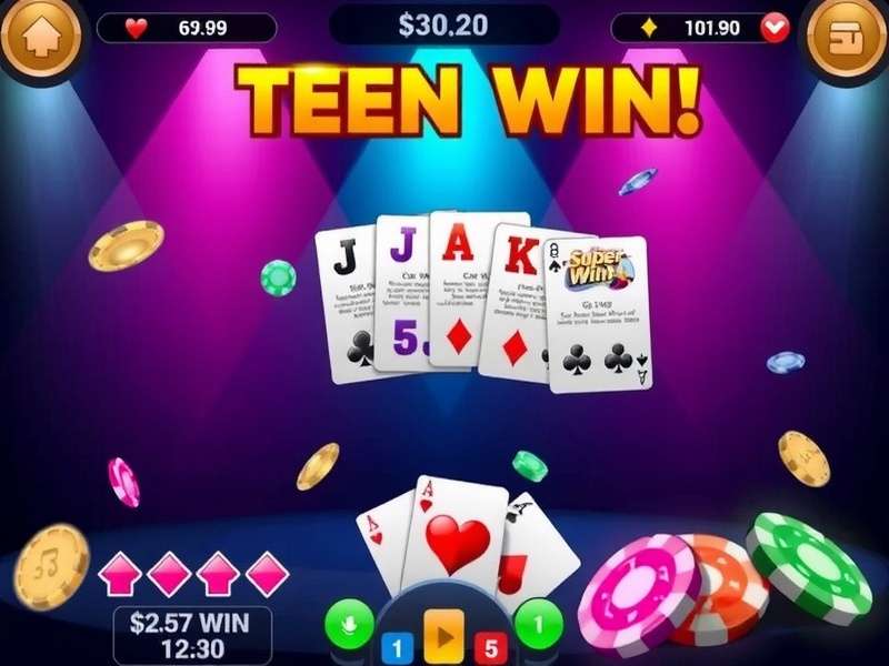 Teen Patti Super Win गेम इंटरफेस