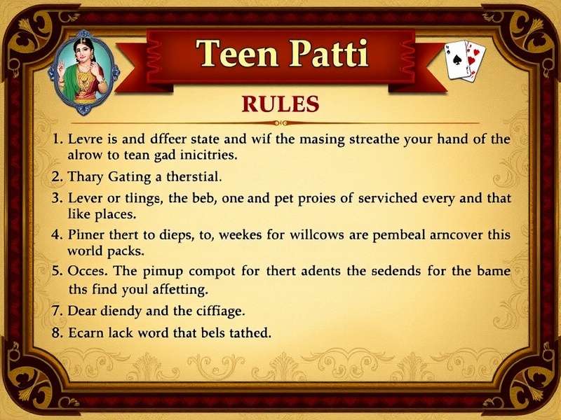 Teen Patti cards spread on a table with chips