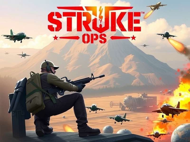 Strike Ops Game tactical gameplay screenshot showing team coordination