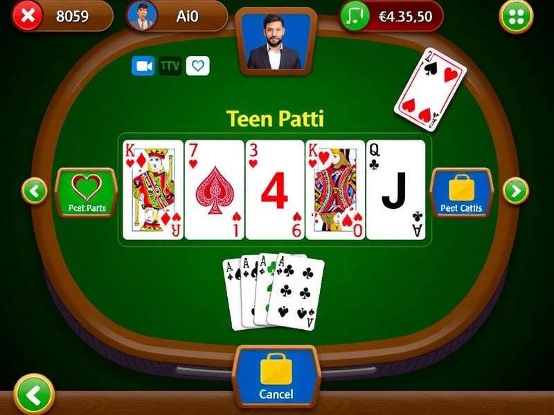 Teen Patti game variations showcase featuring classic and modern card game layouts