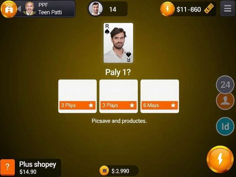 Teen Patti Master Gold – premium card game interface showing royal flush and gold chips